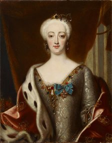 Sophie Magdalene of Brandenburg-Kulmbach (1700-1770), queen of Denmark and Norway, . Creator: Wahl; Johann Salomon (1689-1765).