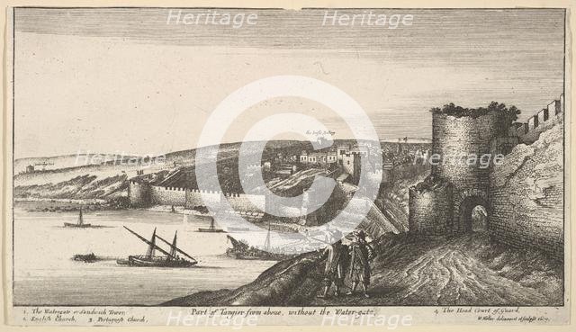 Part of Tangier from aboue, without the Water-gate, 1670. Creator: Wenceslaus Hollar.