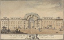 View of the Hôtel des Fermes Générales du Tabac, 1763. Creator: Jean-Michel Moreau.