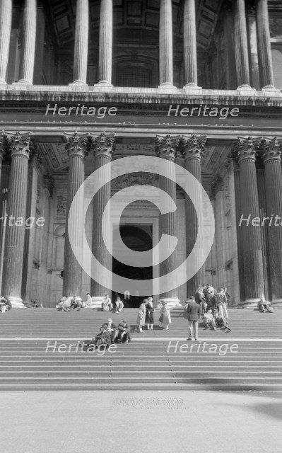 St Paul's Cathedral, City of London, 1950s. Artist: Eric de Maré