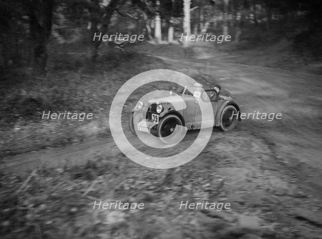 MG M Type competing in the JCC Half-Day Trial, 1930. Artist: Bill Brunell.