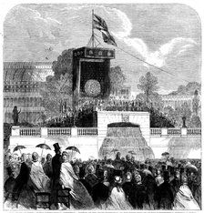 Portion of the State Ceremonial on the Upper Terrace of the Horticultural Society's Gardens, 1862. Creator: Unknown.