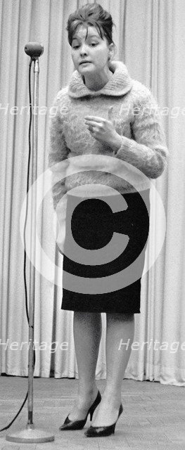 Bella Akhmadulina, Russian poet, 1960s. Artist: Anon