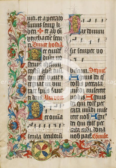 Decorated Text Page; Missal, about 1500-1505. Creator: Unknown.