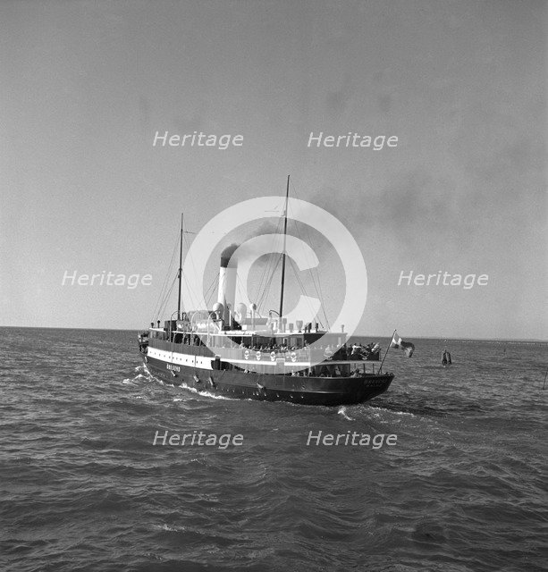 SS Öresund between Malmö and Copenhagen, 1950. Artist: Torkel Lindeberg
