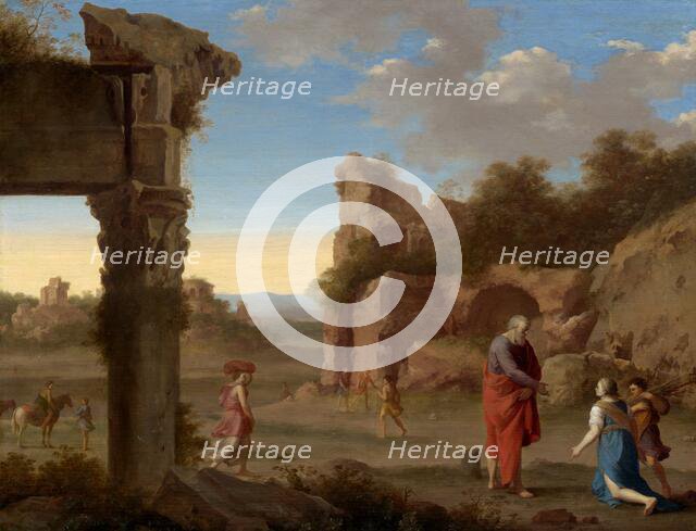 The Prophet Elijah and the Widow of Zarephath, c. 1630. Creator: Cornelis van Poelenburgh.