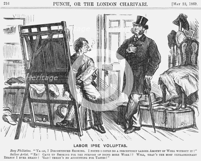 'Labor Ipse Voluptas', 1869. Artist: Charles Samuel Keene