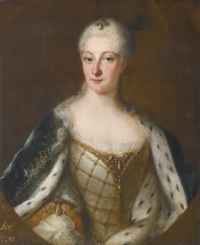 Portrait of Henriette Maria of Brandenburg-Schwedt (1702-1782). Artist: Pesne, Antoine, School (1683-1757)