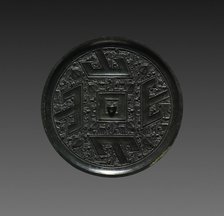 Mirror with Four T's, 300s BC. Creator: Unknown.