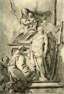 'Madonna enthroned with Saints', mid 18th century, (1928). Artist: Giovanni Battista Tiepolo.