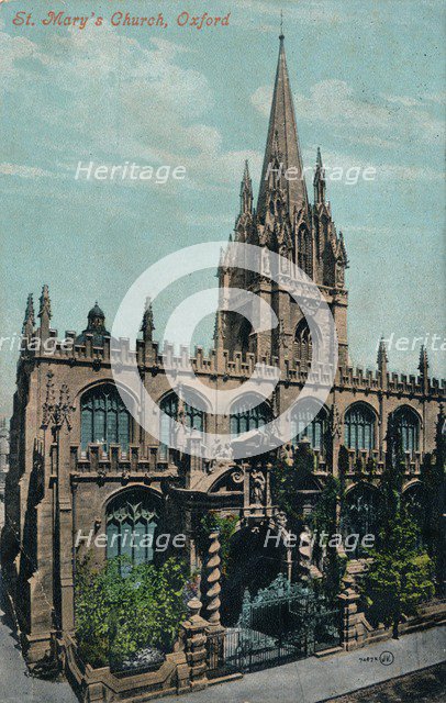 St Mary's Church, Oxford c1905. Artist: Unknown.