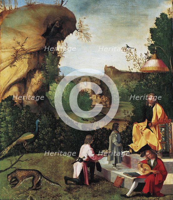 Saturn Exiled, Late 15th cen. Artist: Giorgione (1476-1510)