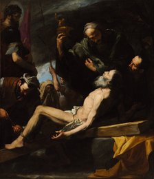 Martyrdom of Saint Andrew. Artist: Ribera, José, de (1591-1652)