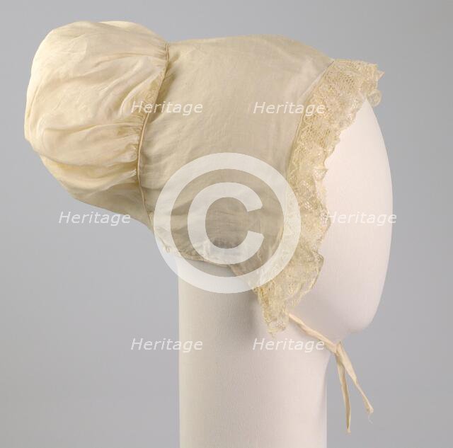 Nightcap, American, ca. 1835. Creator: Unknown.