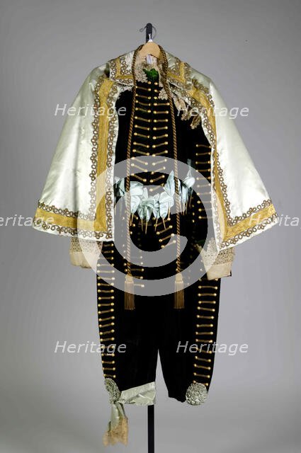 Evening suit, British, ca. 1885. Creator: Unknown.