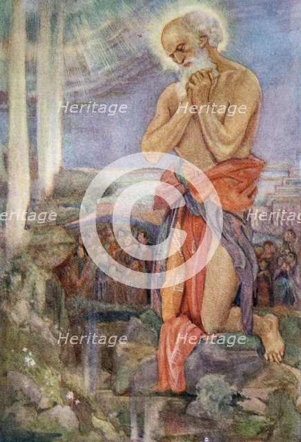 'Elijah prevailing over the Priests of Baal', 1916.  Artist: Evelyn Paul