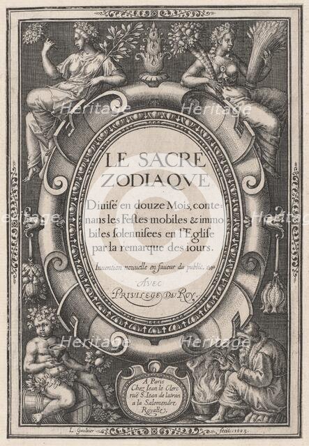 Title Page, 1603. Creator: Leonard Gaultier.