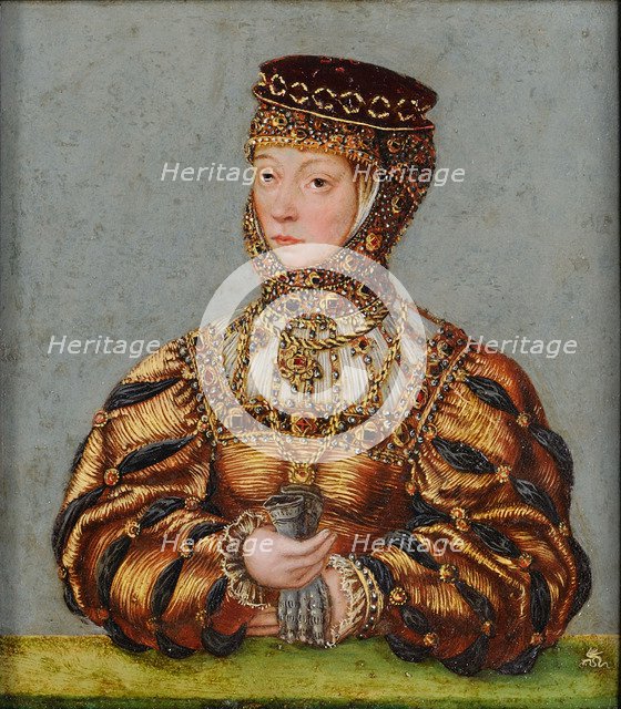 Portrait of Barbara Radziwill (1520-1551), Queen of Poland and Grand Duchess of Lithuania, c. 1565.