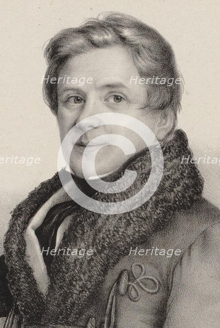 Portrait of the pianist and composer Franz Hünten (1793-1878), 1835. Creator: Van Geel, Pierre Corneille (1796-1836).