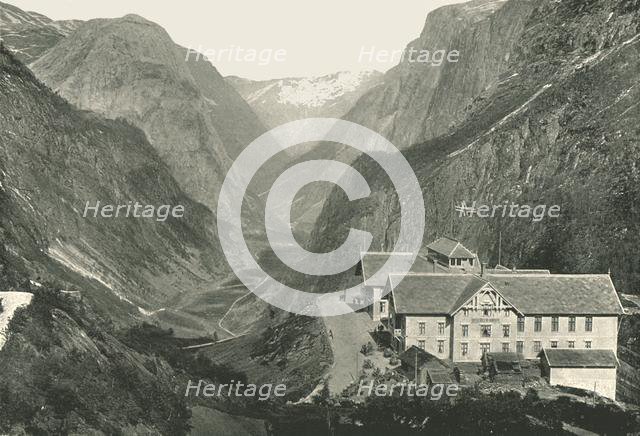 The Valley and Hotel, Stalheim, Norway, 1895.  Creator: Poulton & Co.