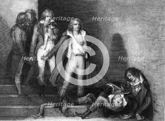 Suicide of Romme, Goujon, Duquesnoy, Soubrany and Bourbotte, French Revolution, 1795. Artist: Unknown