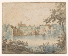 View of the Groenendaal priory near Brussels, 1600-1650. Creator: Anon.