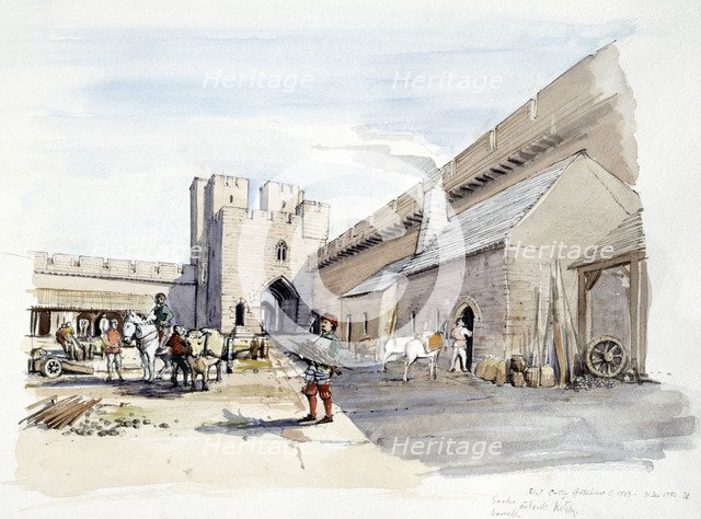Etal Castle, c1513, (c1990-2010). Artist: Terry Ball.