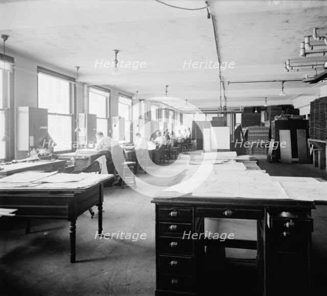 Geological Survey art room, between 1910 and 1920. Creator: Harris & Ewing.