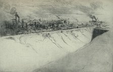 'St Ouen Viewed from the Fortifications of Paris', 1915. Artist: Edgar Chahine.
