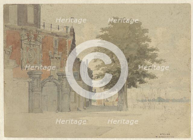 The Groothoofdspoort in Dordrecht, 1841-1911. Creator: Willem de Haas Hemken.