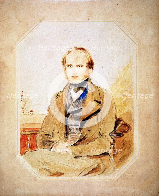 Charles Darwin, English naturalist. Artist: Unknown
