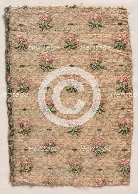 Textile Fragment, 1774-1793. Creator: Unknown.