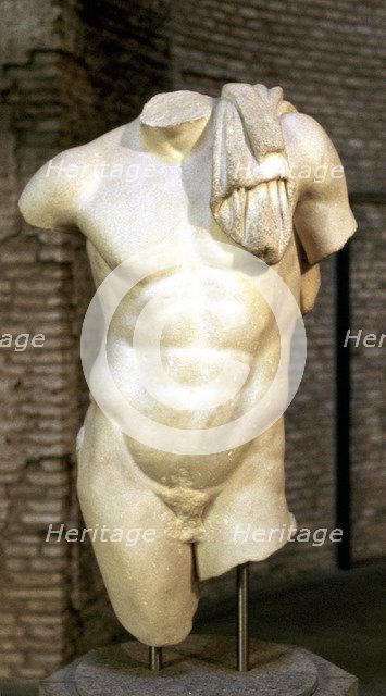 Roman copy of a Greek statue of a male torso. Artist: Unknown
