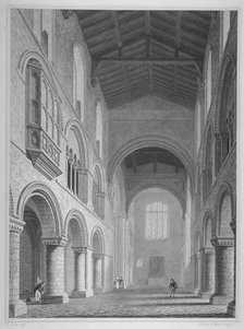 Interior view of the Church of St Bartholomew-the-Great, Smithfield, City of London, 1815.           Artist: John Le Keux