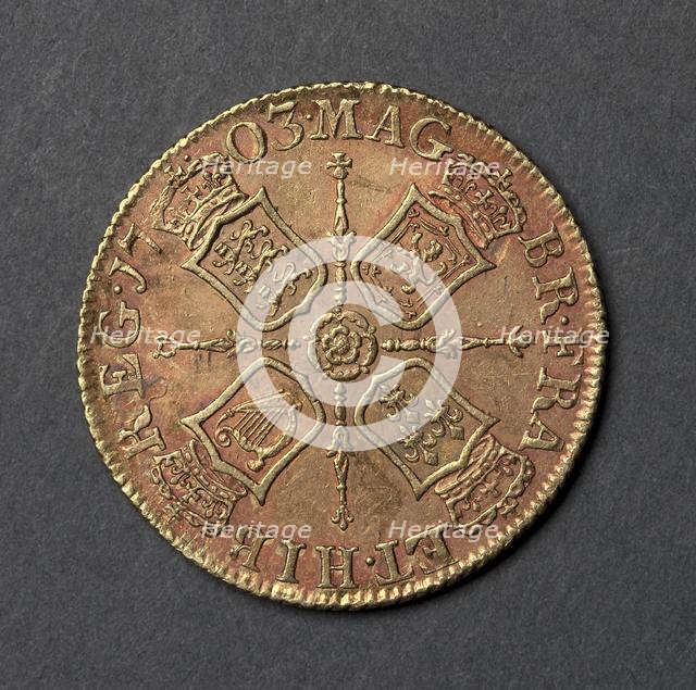 Guinea (reverse), 1703. Creator: Unknown.
