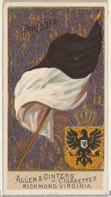 Prussia, from Flags of All Nations, Series 2 (N10) for Allen & Ginter Cigarettes Brands, 1890. Creator: Allen & Ginter.