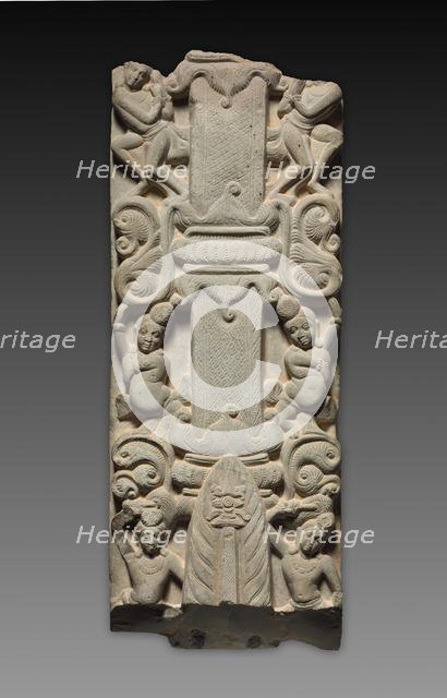 Veneration of the Buddha as a Fiery Pillar, late 100s-200s. Creator: Unknown.