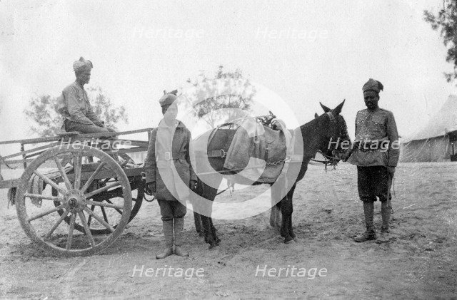 Army service corp, Howshera, 1917. Artist: Unknown