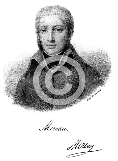 Jean Victor Moreau, French Revolutionary soldier. Artist: Delpech