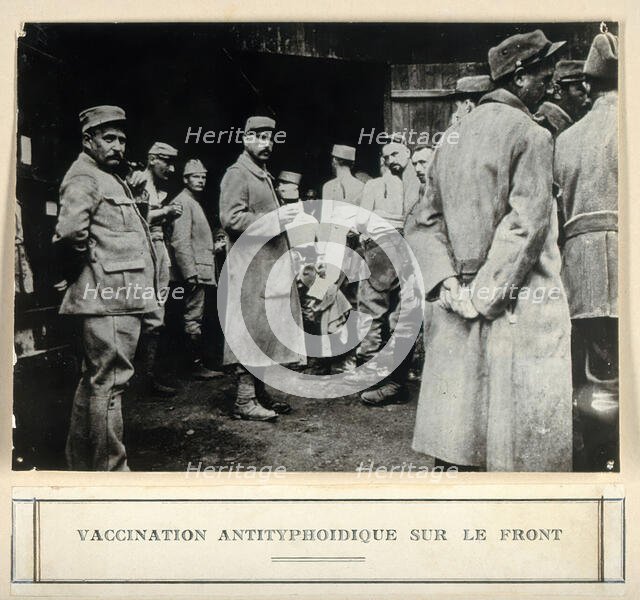 Anti-typhoid vaccination in World War I, c1910s. Creator: Unknown.