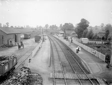 The platforms at Byfield Station, Northamptonshire, c1873-c1923. Artist: Alfred Newton & Sons