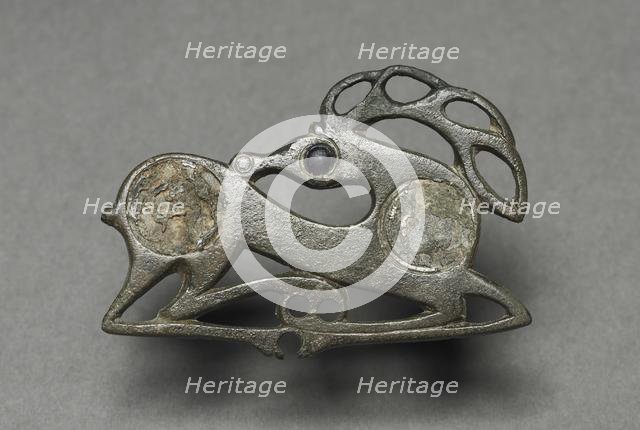 Fibula in the Form of a Recumbent Stag, c. 400. Creator: Unknown.