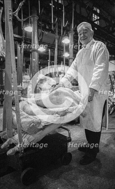 Smithfield Meat Market, City of London, January 1980. Creator: Peter Thompson.