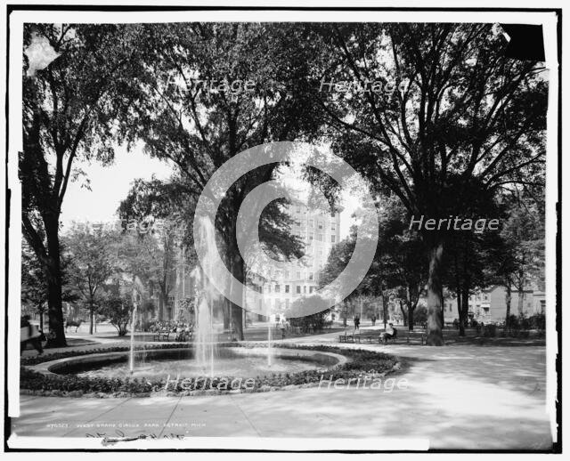 West Grand Circus Park, Detroit, Mich., between 1900 and 1910. Creator: Unknown.