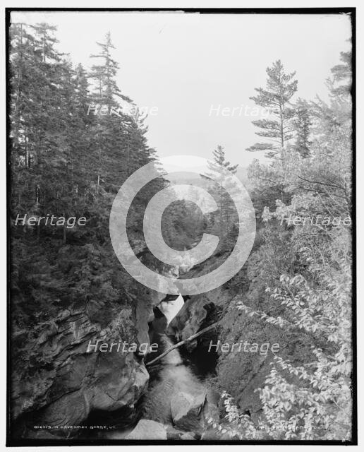 In Cavendish gorge, Vt., between 1900 and 1906. Creator: Unknown.