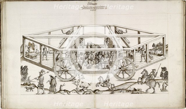Chariot. From Genetto by Berthold Holzschuher, 1558.