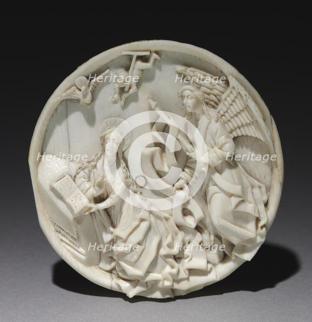 Roundel with the Annunciation, c. 1470. Creator: Unknown.