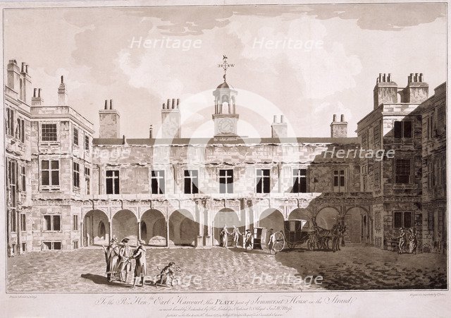 Somerset House, London, 1777. Artist: WG Moss