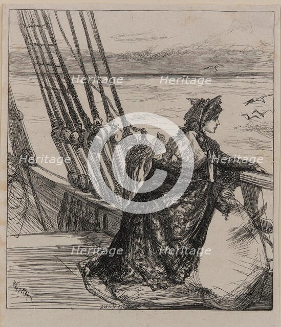 An Illustration to The Major's Daughter, 1862. Creator: James Abbott McNeill Whistler.