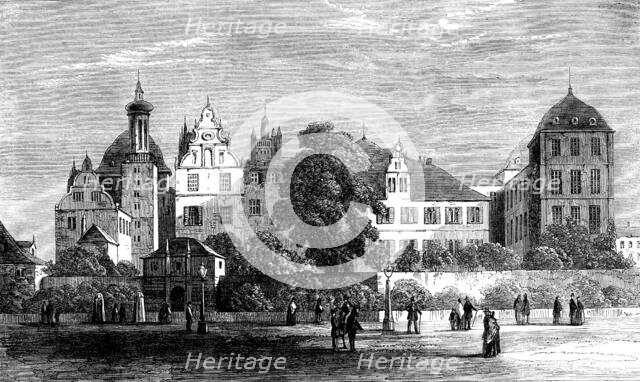 The Schloss (or Grand Ducal Palace) at Darmstadt, 1862.  Creator: Unknown.